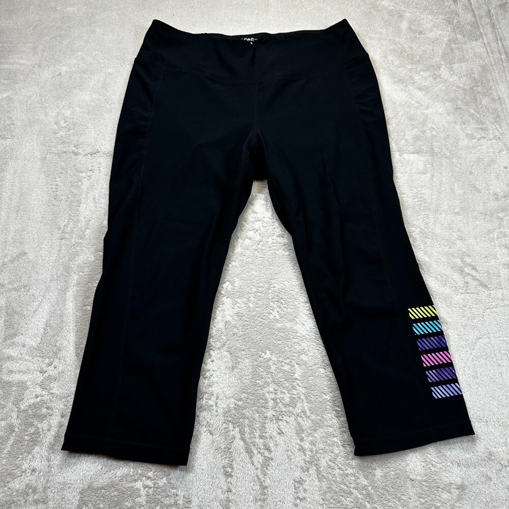 Impact Jillian Michaels Capri Leggings Womens Medium Black Stretch Active Pants